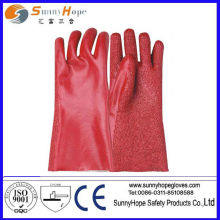 towel lined PVC gauntlet glove
